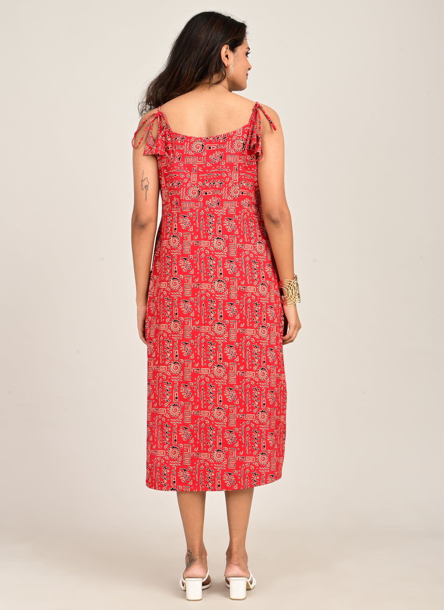 Cotton Bodycon Dress Red
