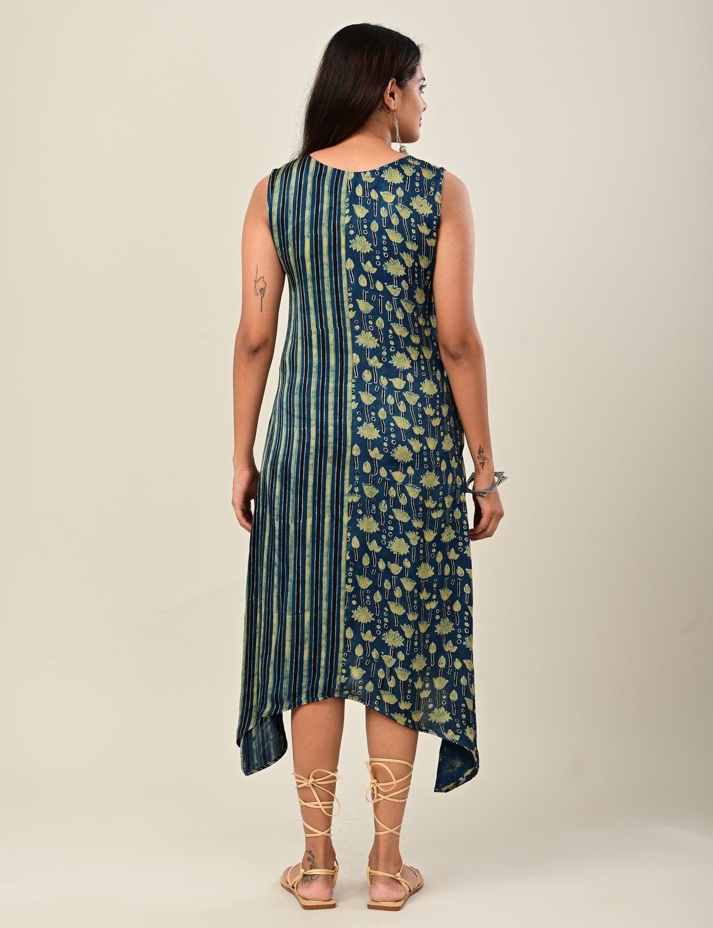 Modal Silk Paneled Maxi