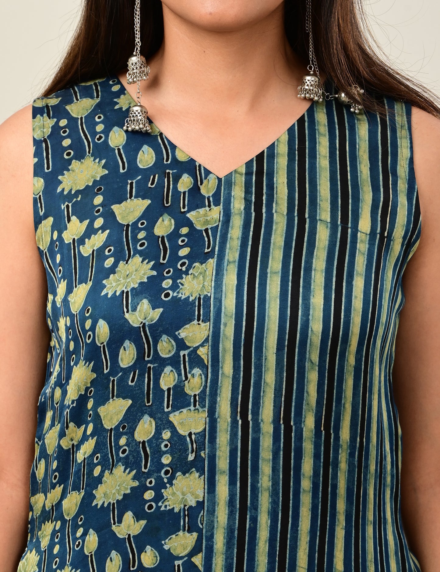 Modal Silk Paneled Maxi