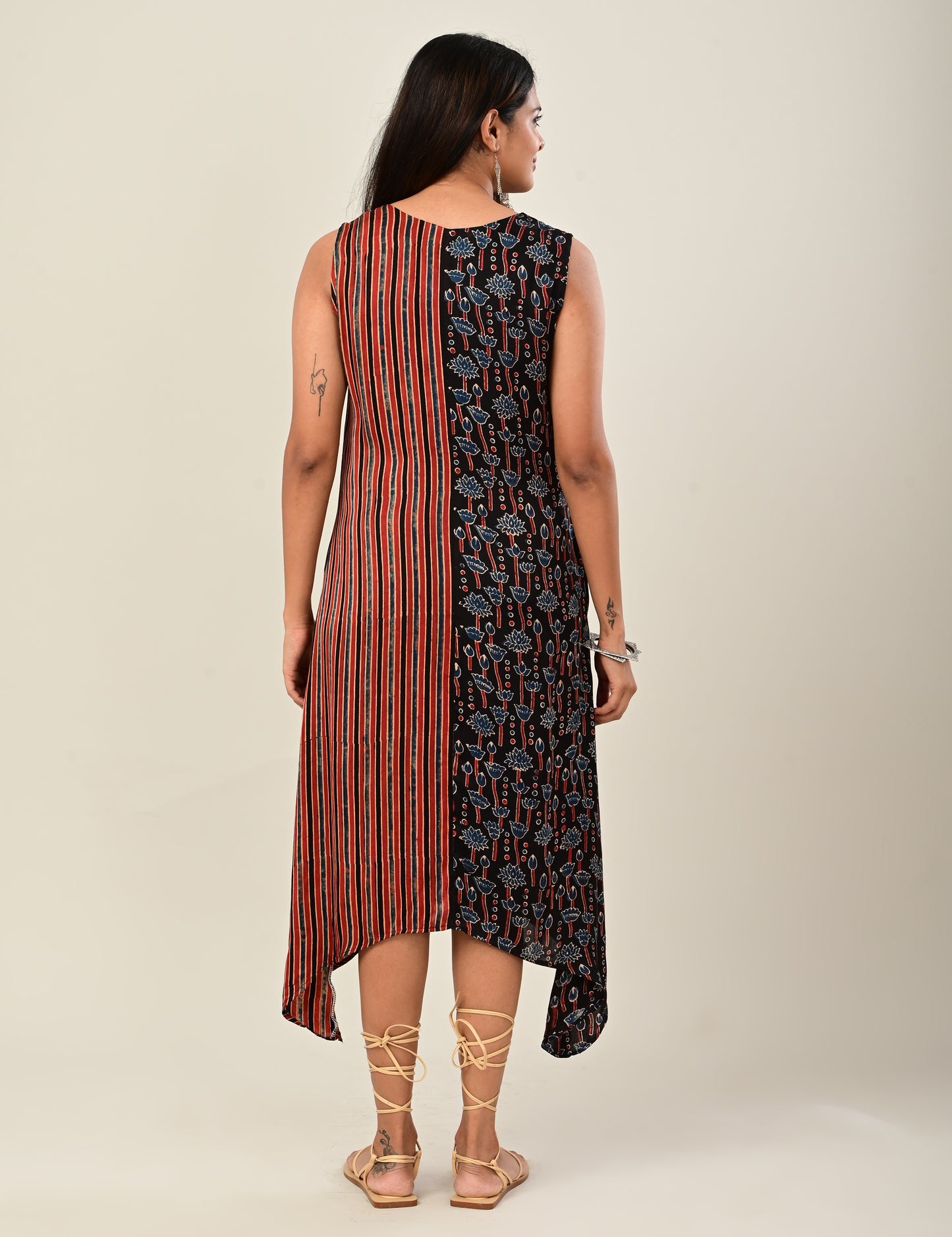 Modal Silk Paneled Maxi