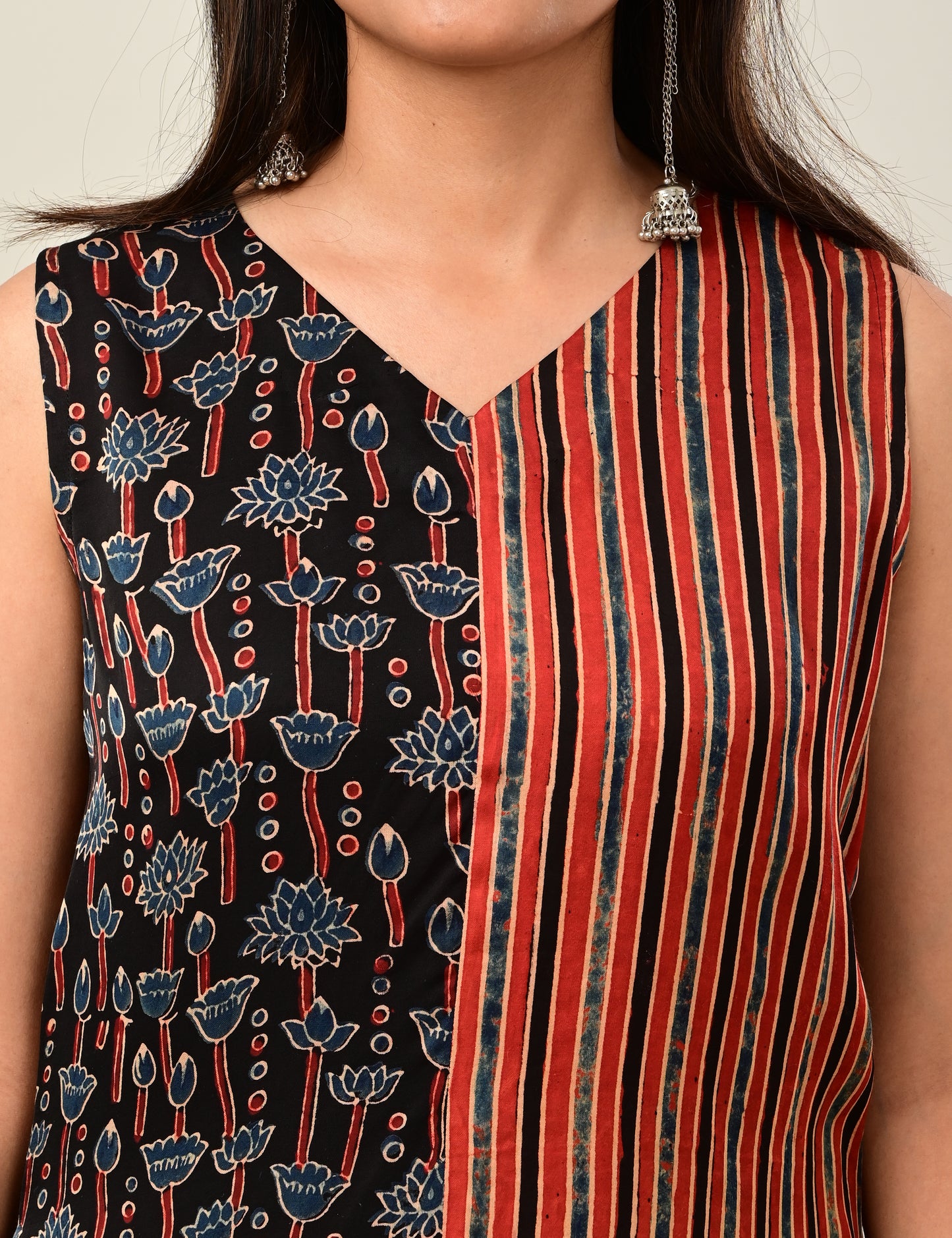 Modal Silk Paneled Maxi
