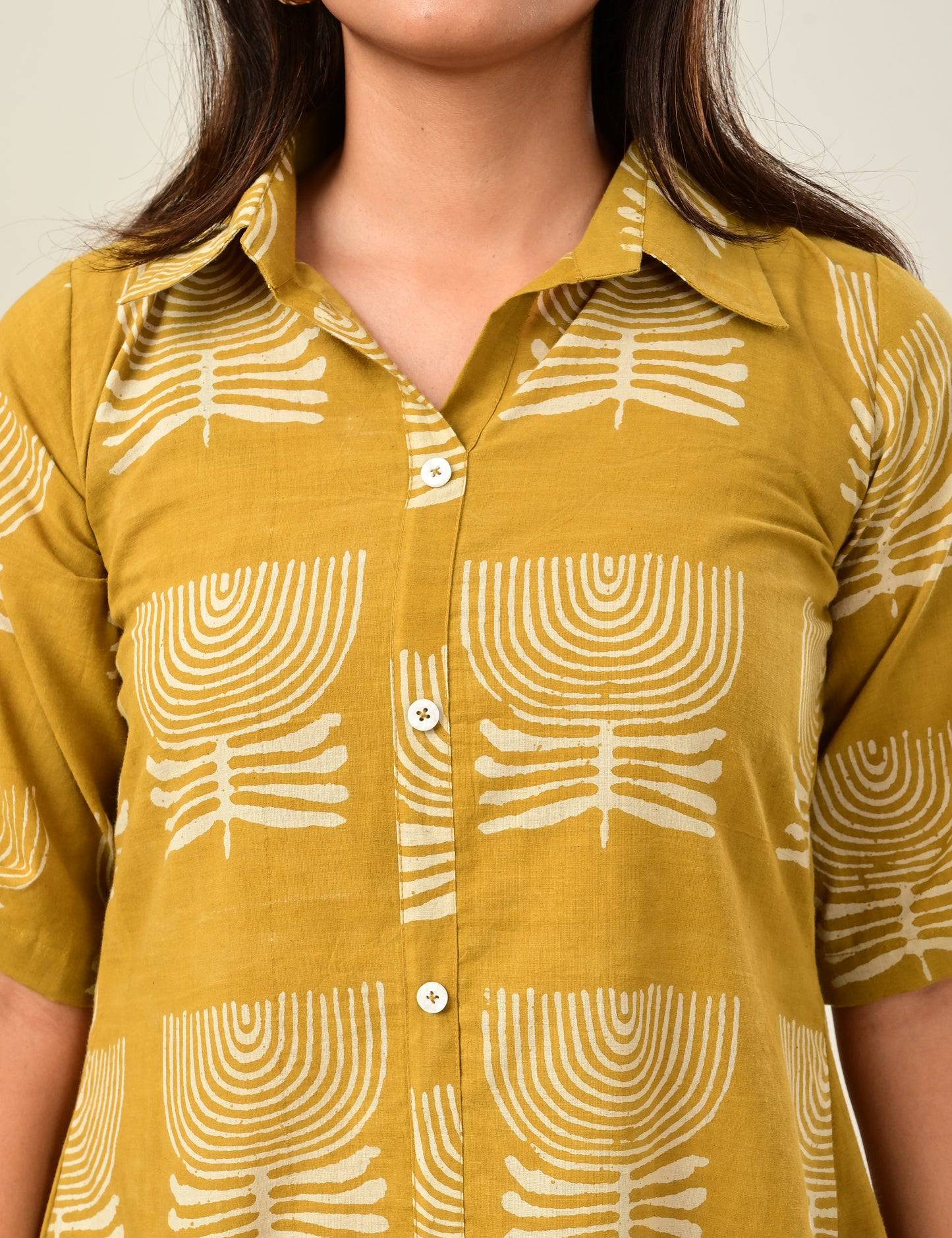 Shirt Dress With Turn-Up Cuffs