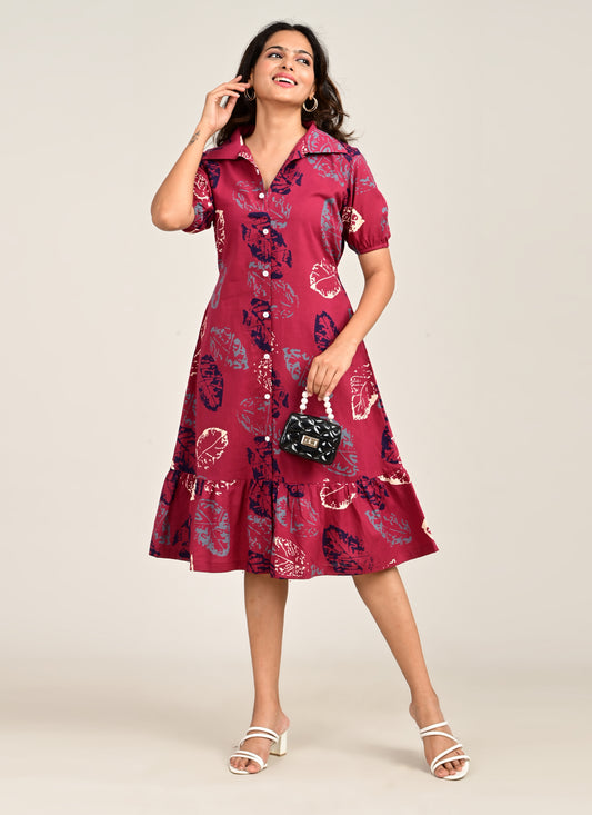 Frill Collar Dress