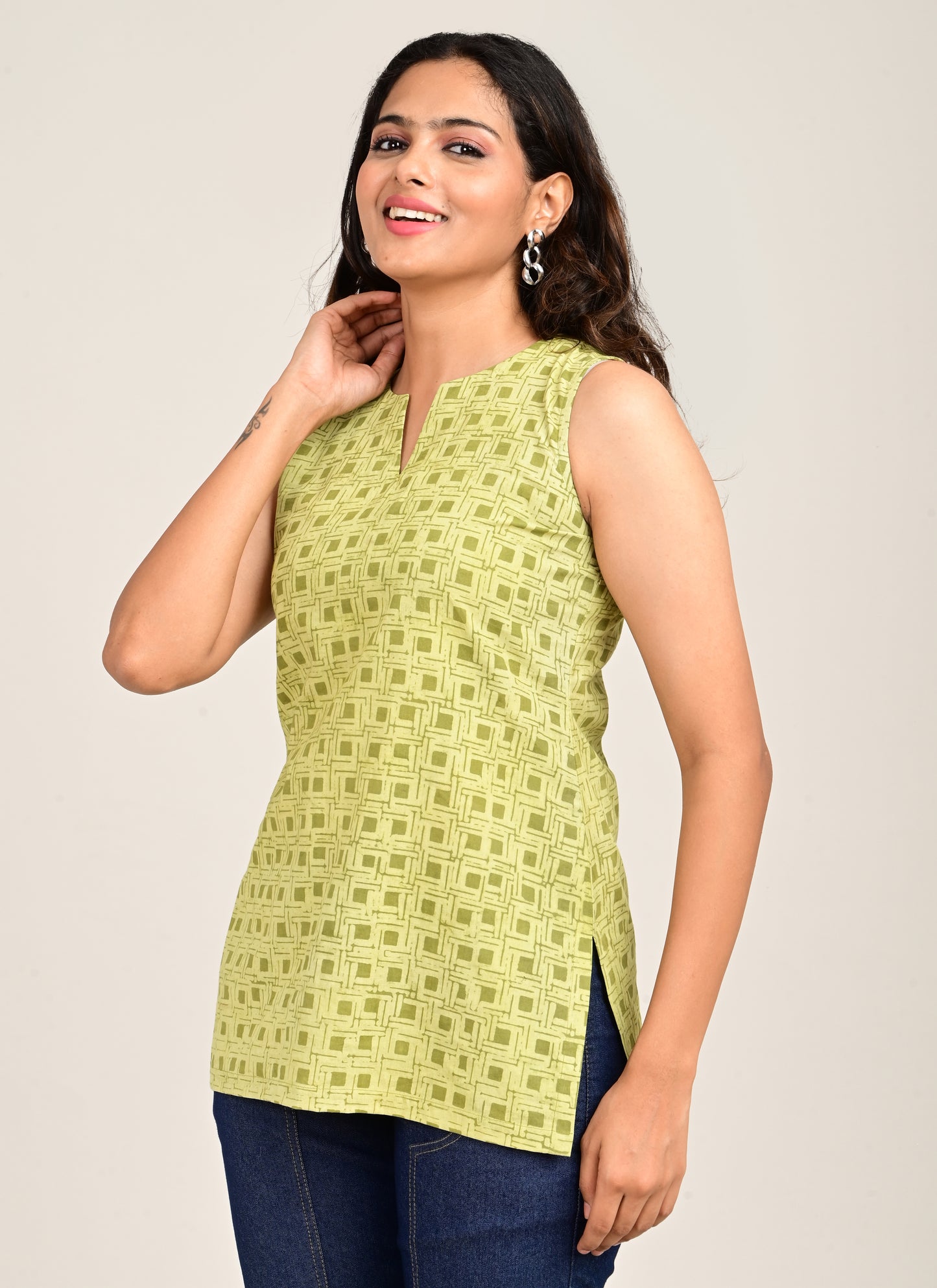 Green Dori Kurti